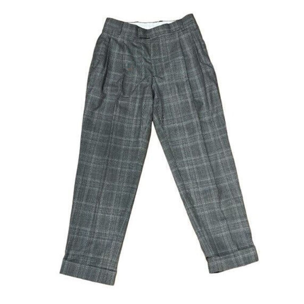 Officine Generale Women's Gray High-Rise Ankle Dress Pants Size FR 38/US 6